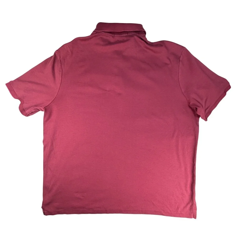Polo Ralph Lauren Mens XL Classic Fit Short Sleeve Polo Shirt Burgundy Maroon